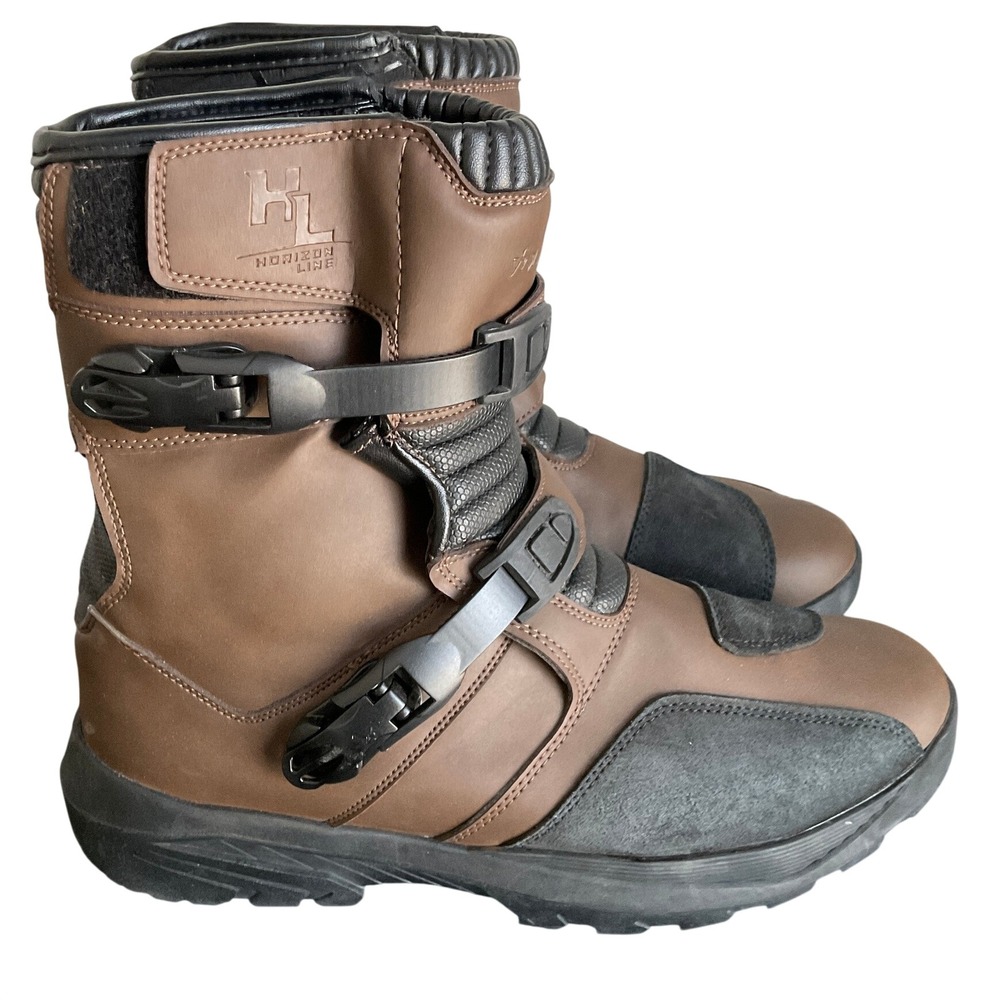 Tour Master Break Trail Adventure Boots Mens 13 Brown Black Horizon Line